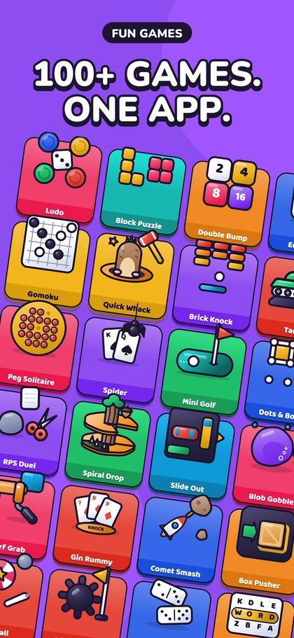 100+ games. One app.