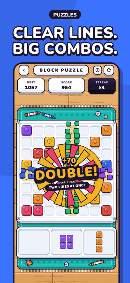 Puzzles with big combos