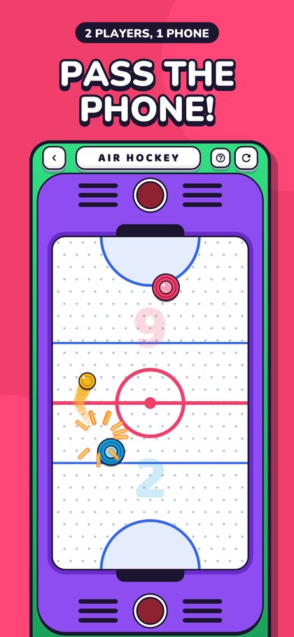 Pass the phone for two-player games